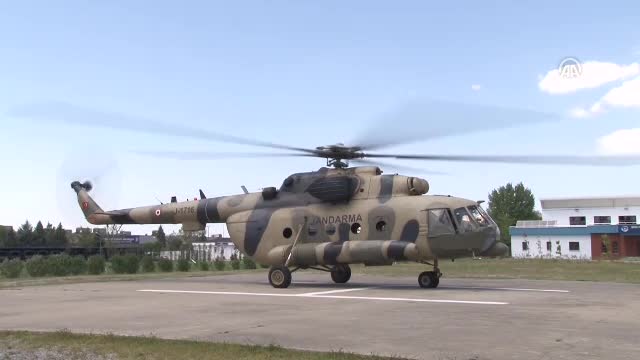 Bursa'daki trafik yoğunluğu helikopterle denetlendi