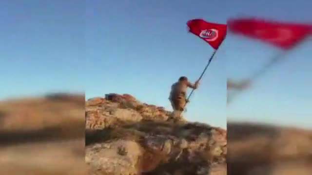 'Girilemez' denen yere Türk bayrağı çekildi!