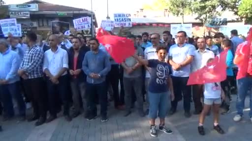 Bursa'da Arakan protestosu