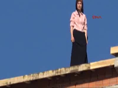 Nikahsız eşinden hamile kadın 9 katlı inşaatta intihara kalkıştı
