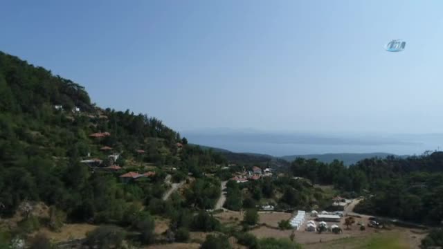 Yangın öncesi ve sonrası havadan görüntülendi