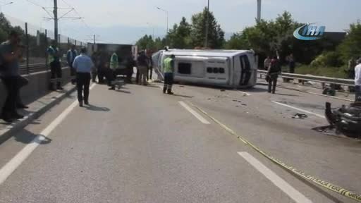 Bursa'da işçi minibüsü ile 2 otomobilin karıştığı kazada 15 yıl talebi!