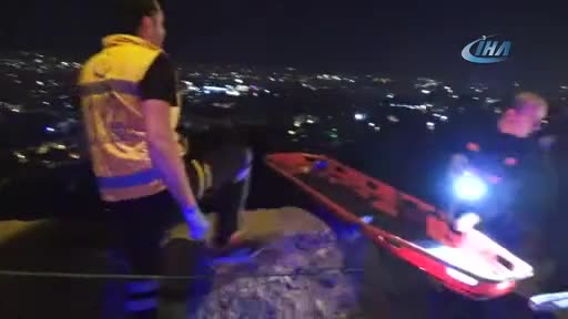 Bursa'da motosikletle 25 metre uçuruma düşen genç ağır yaralandı