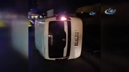 Bursa'da araç takla attı! 1 yaralı