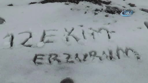 Erzurum'un yüksekleri beyaza büründü