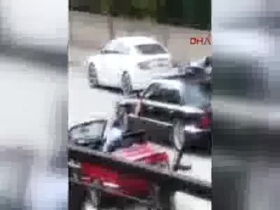 Düğün konvoyu şoke etti! Gözaltına alındılar