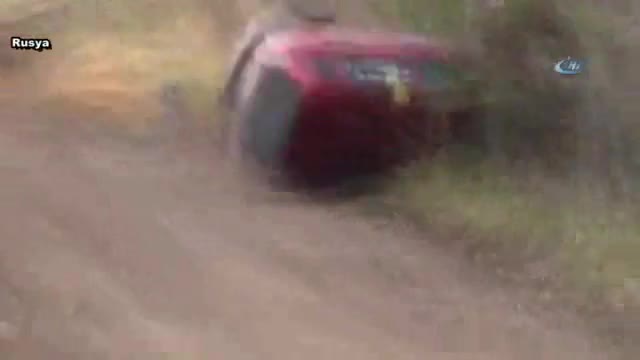 Ralli sırasında faciadan dönüldü