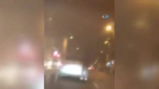 İstanbul'da patenci gencin tehlikeli yolculuğu
