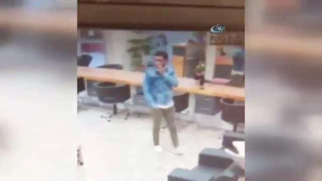 Güzellik merkezindeki hırsızlık kamerada