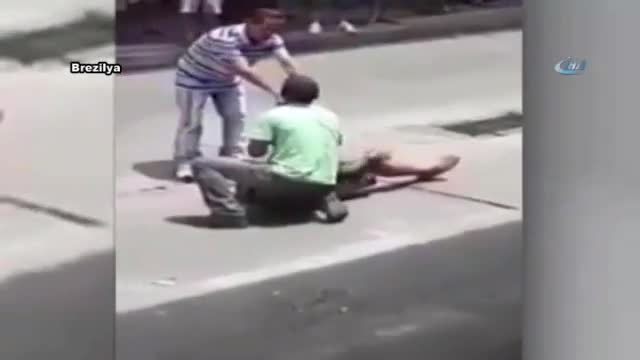 Bir kişiyi rehin alan hırsıza linç girişimi