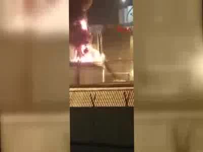 Kimyasal madde deposunda tanker patladı