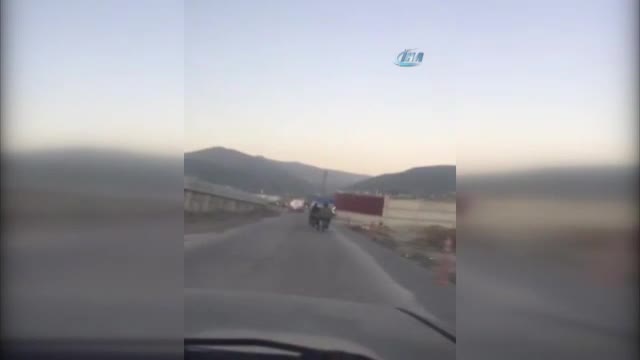 Tehlikeli yolculuk kamerada