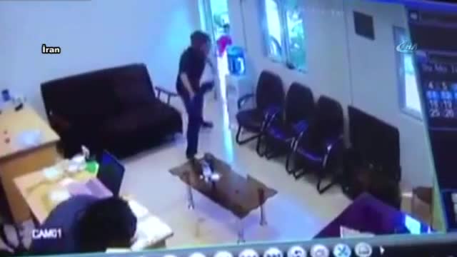 Asitli saldırı güvenlik kamerasında