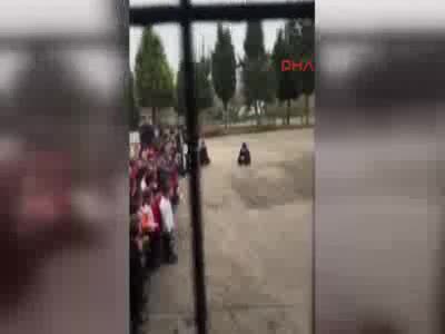 Öğretmenler Günü'nde şok görüntü