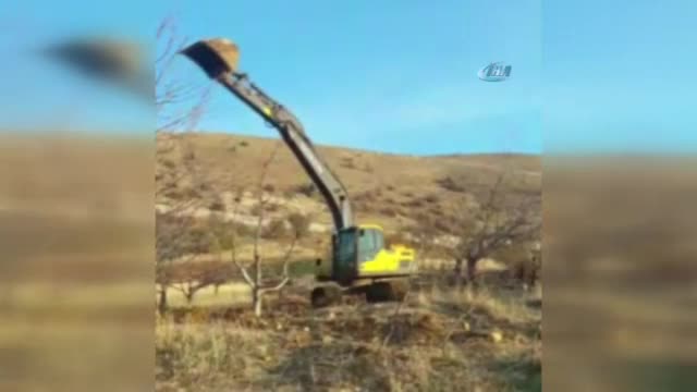 İş makinelerine sabah sporu