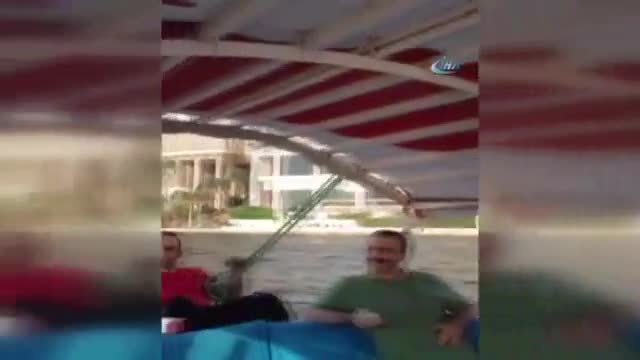 Gri listedeki FETÖ'cüler Mısır'da teknede alemde görüntülendi