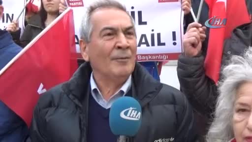 Vatan Partisi Bursa İl Başkanlığı, ABD ve İsrail protesto etti