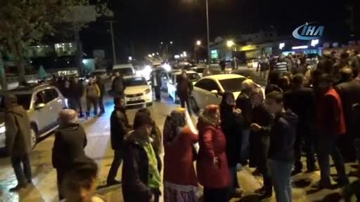Bursa'da üst geçit isteyen mahalleli ikinci kez yol kapattı