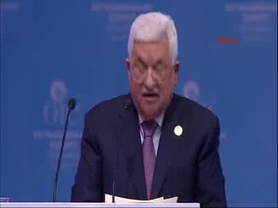 Filistin Devlet Başkanı Abbas İslam İşbirliği Teşkilatı Zirvesinde konuştu