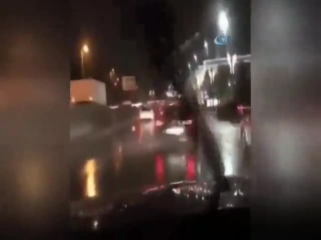 O trafik magandası yakalandı