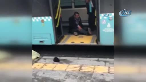 Madde bağımlısı şoförü çileden çıkardı
