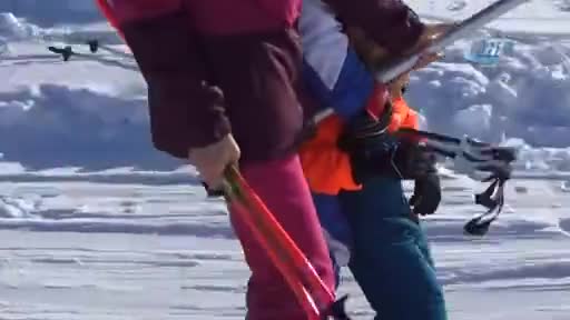 Bursa Uludağ'ın küçük kayakçıları