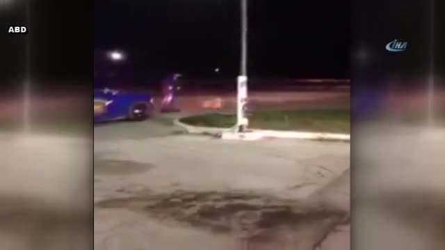 Amerikan polisi geyiği böyle vurdu