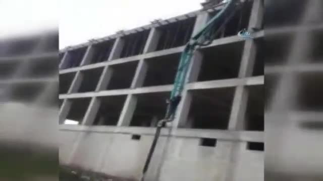 İnşaat işçisi ölüme böyle meydan okudu