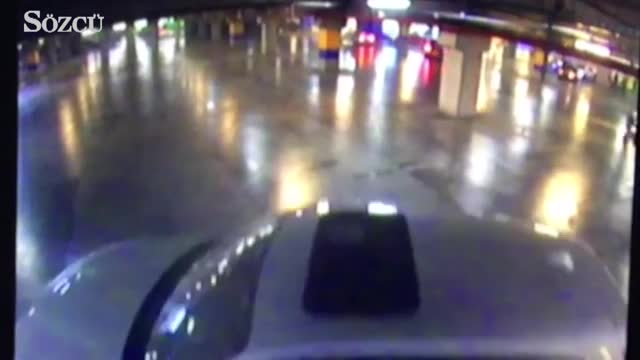 AVM otoparkında drift kamerada!