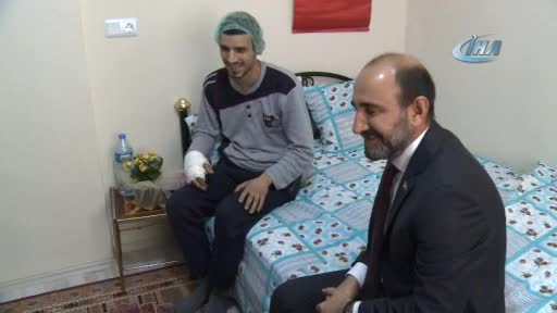 Bursa Yıldırım Belediye Başkanı'ndan Hakkari'de gazi olan askere ziyaret