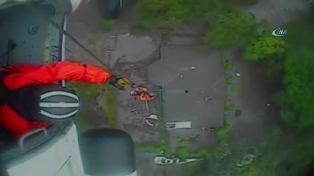 Helikopterle kurtardılar