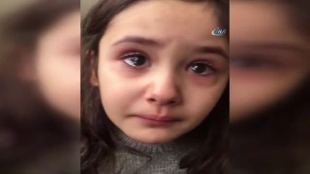 Minik kız, Cumhurbaşkanını göremeyince gözyaşlarına boğuldu