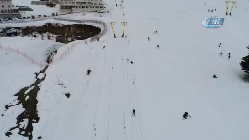 Bursa Uludağ'da poşet ski