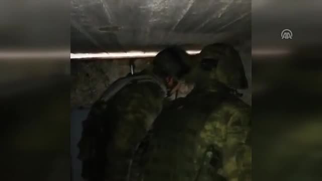 PYD/PKK'nin Afrin'de ele geçen mevzileri görüntülendi