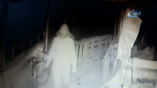 Bursa'da kar maskeli jeneratör hırsızları kamerada