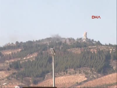 Burseya Dağı bombalanıyor