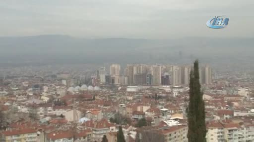Bursa'daki kirli havayı lodos da temizleyemedi