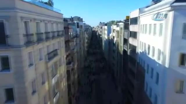 Yeni haliyle İstiklal Caddesi havadan görüntülendi