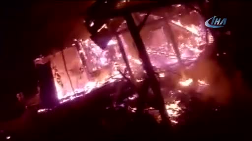 Bursa'da balık tesisi alev alev yandı