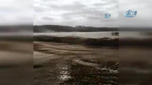 Bursa'da denizdeki çöpler sahili çöplüğe çevirdi