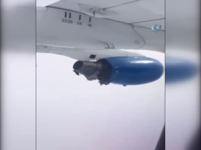 Yolcu uçağında korku dolu anlar