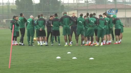 Bursaspor, Osmanlıspor maçı hazırlıklarını sürdürdü