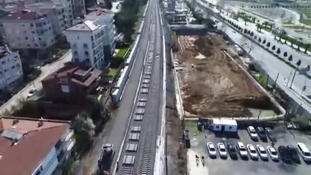 Gebze-Haydarpaşa hattındaki çalışmalarda son durum görüntülendi