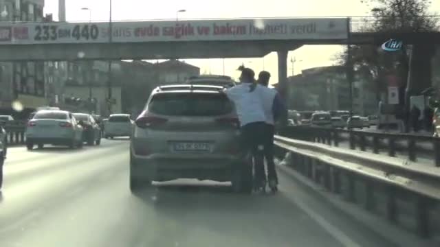 Patenli gençlerin tehlikeli yolculuğu kamerada