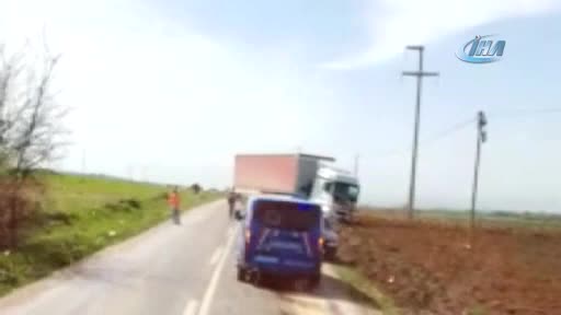Bursa'da yola dökülen yağ faciaya yol açtı