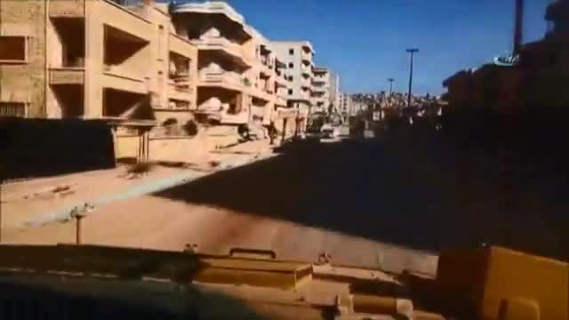 TSK Afrin şehir merkezinden görüntü paylaştı