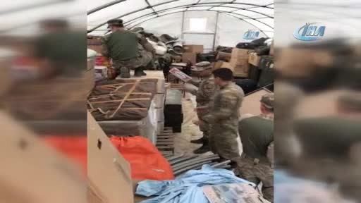 Bursa Büyükorhan'dan Mehmetçiğe gönderilen kuru gıdalar ulaştı