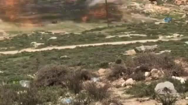 İşte teröristlerin Afrin'deki mühimmat deposu