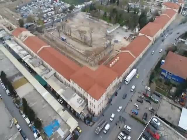 Türkiye'nin en büyük kütüphanesi havadan görüntülendi