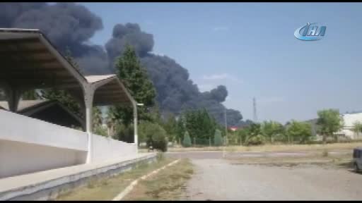 Antalya'da fabrika yangını!